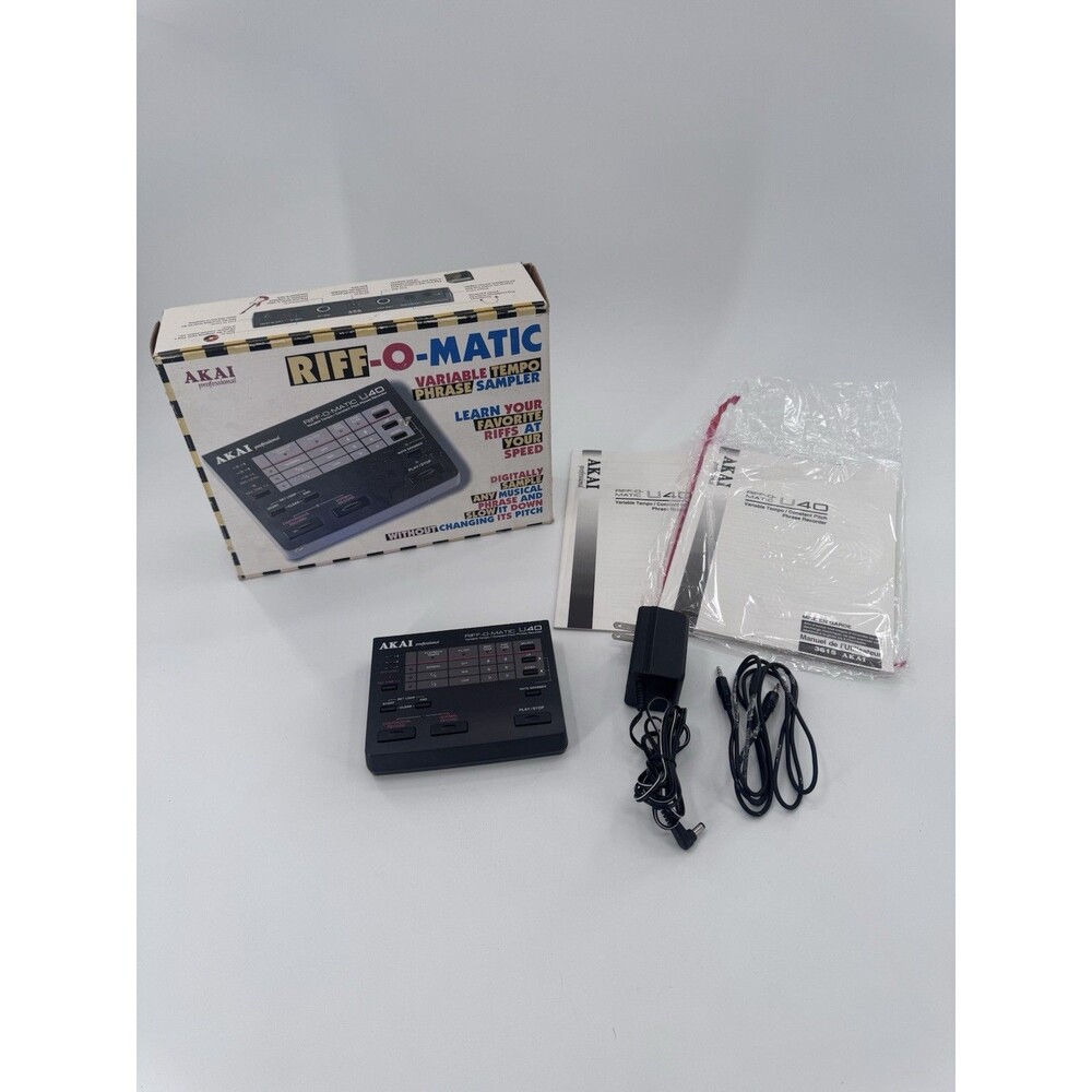 AKAI Riff-O-Matic U40 Phrase Recorder Sampler with Power Supply